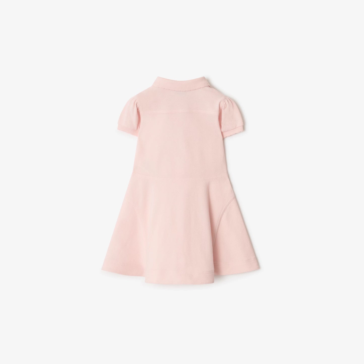Cotton Polo Shirt Dress/Ice pink