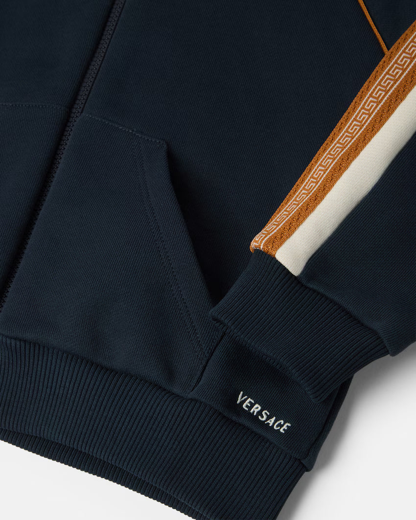 Baby Embroidered-Logo Cotton-Jersey Zip Hoodie