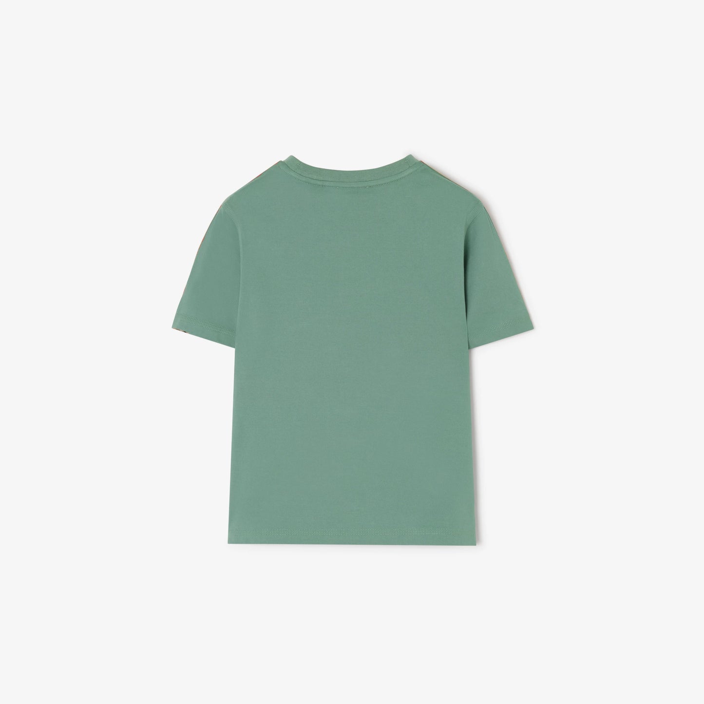 Check Trim Cotton T-shirt 8126348