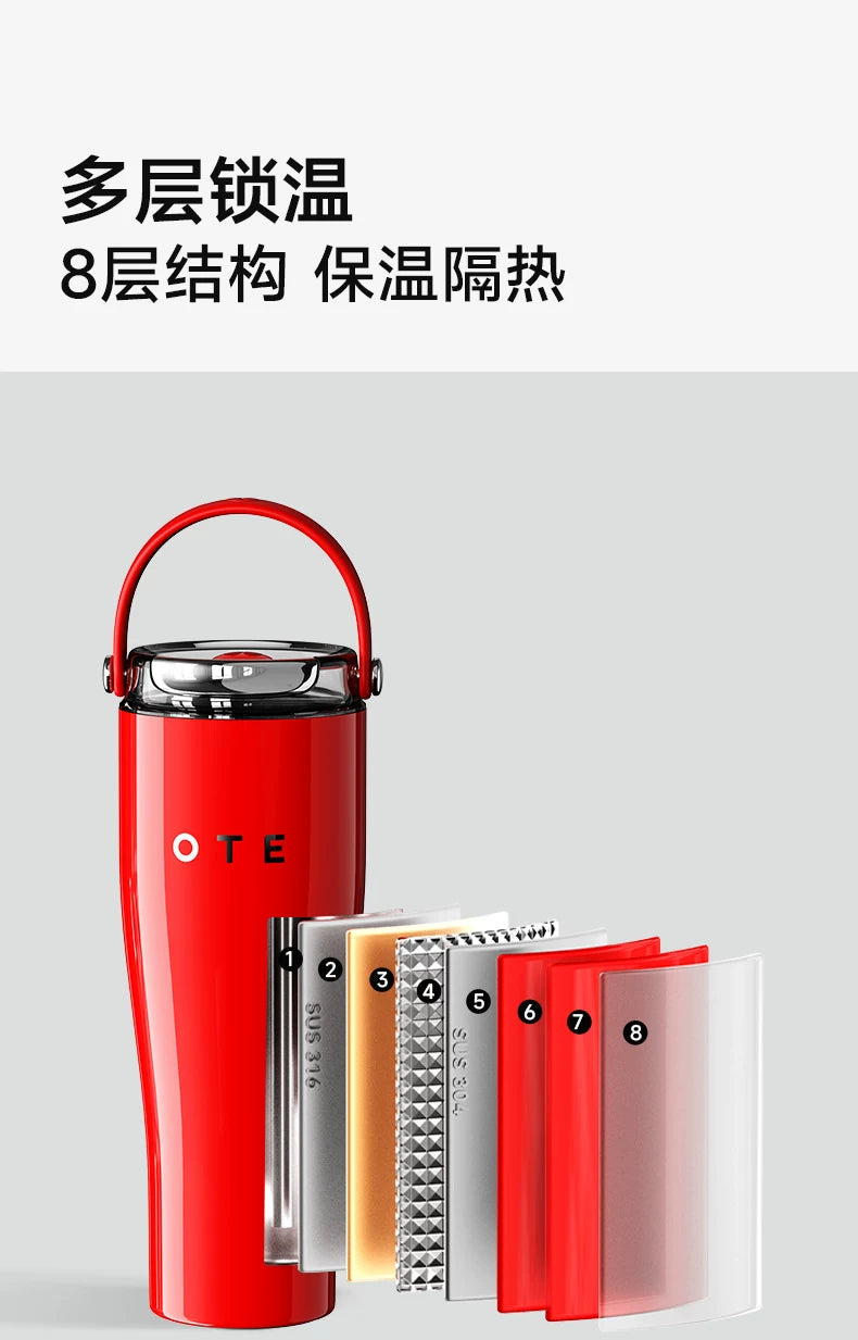 Ote Straw Cup with Handle 800ml