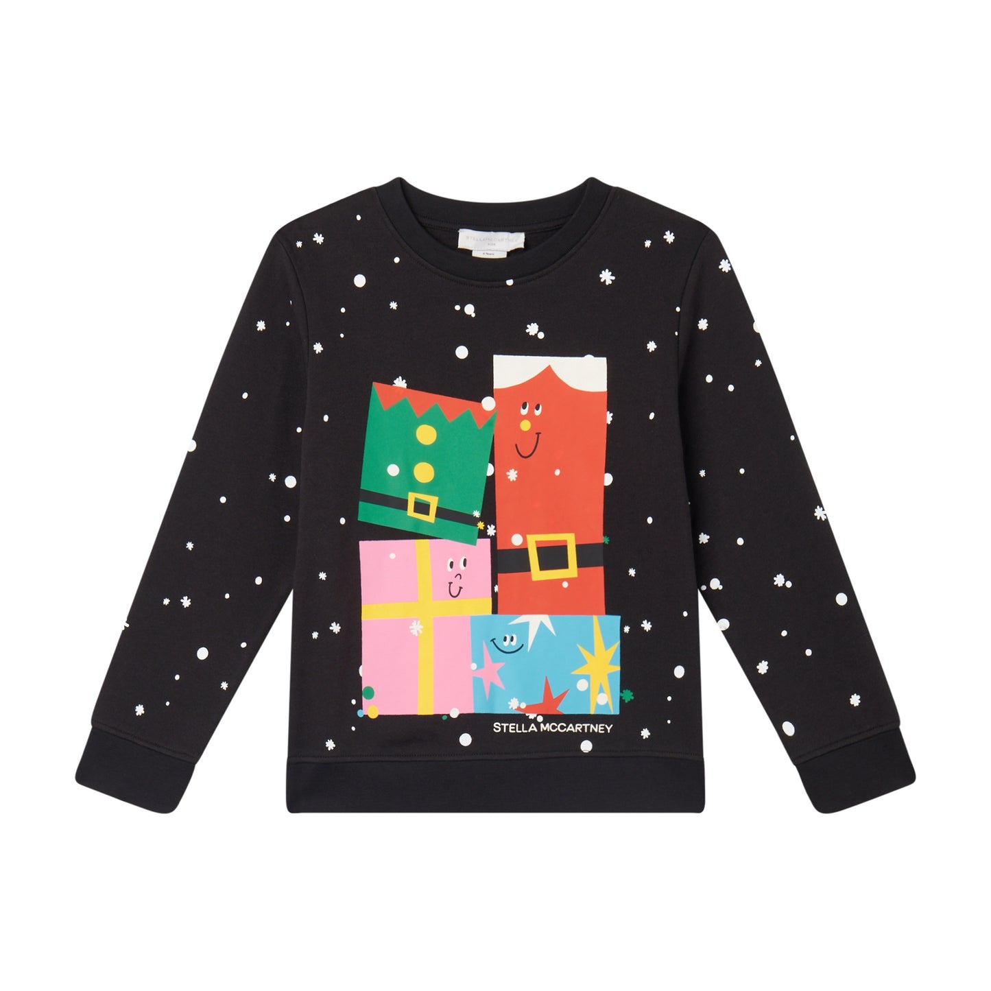 GIRL SWEATSHIRT WITH GIFT BOXES PRINT
