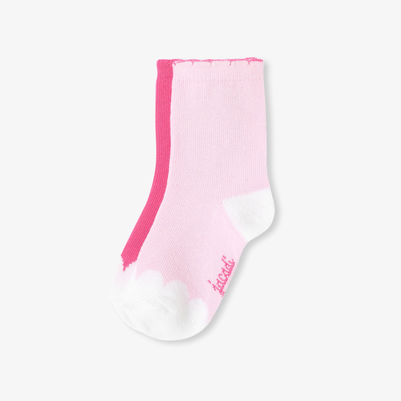 Baby girl duo of socks - white/pink