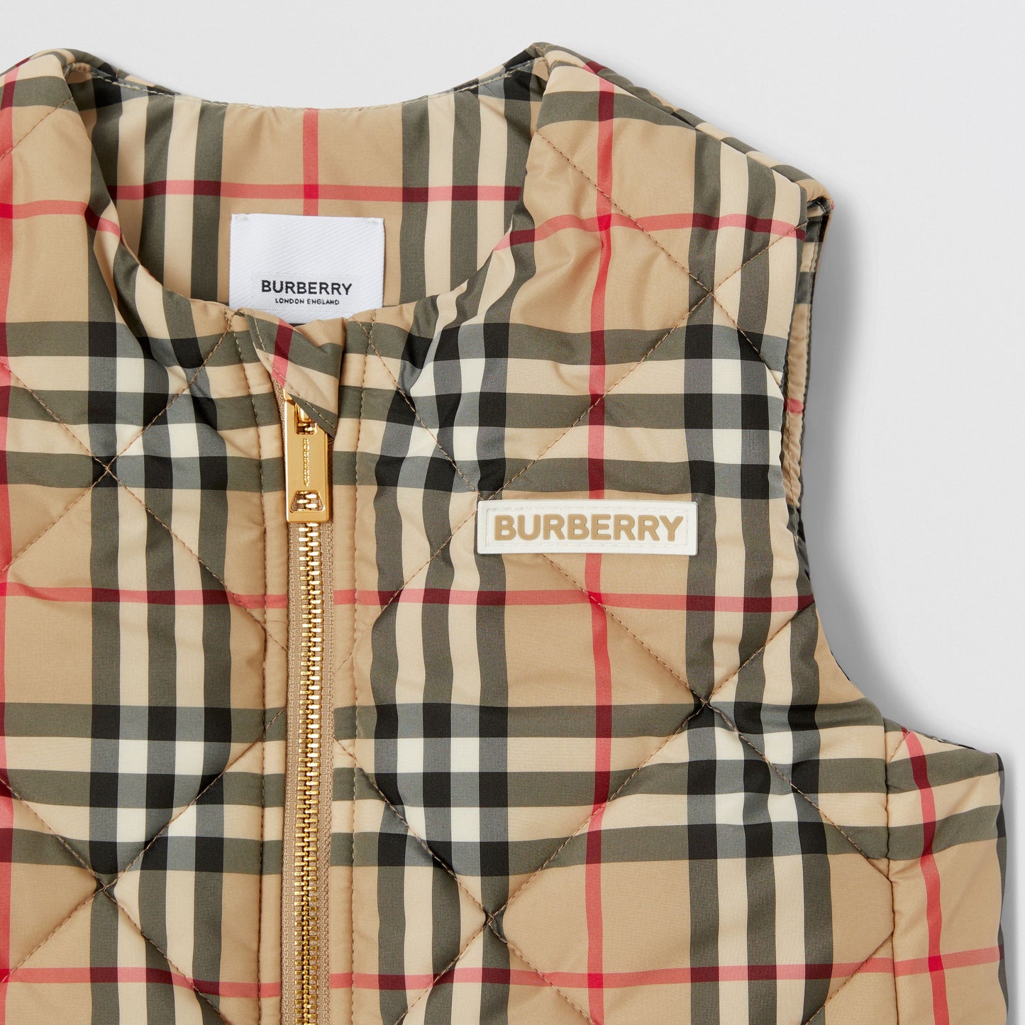 Burberry Abigail Branded Checked Gilet