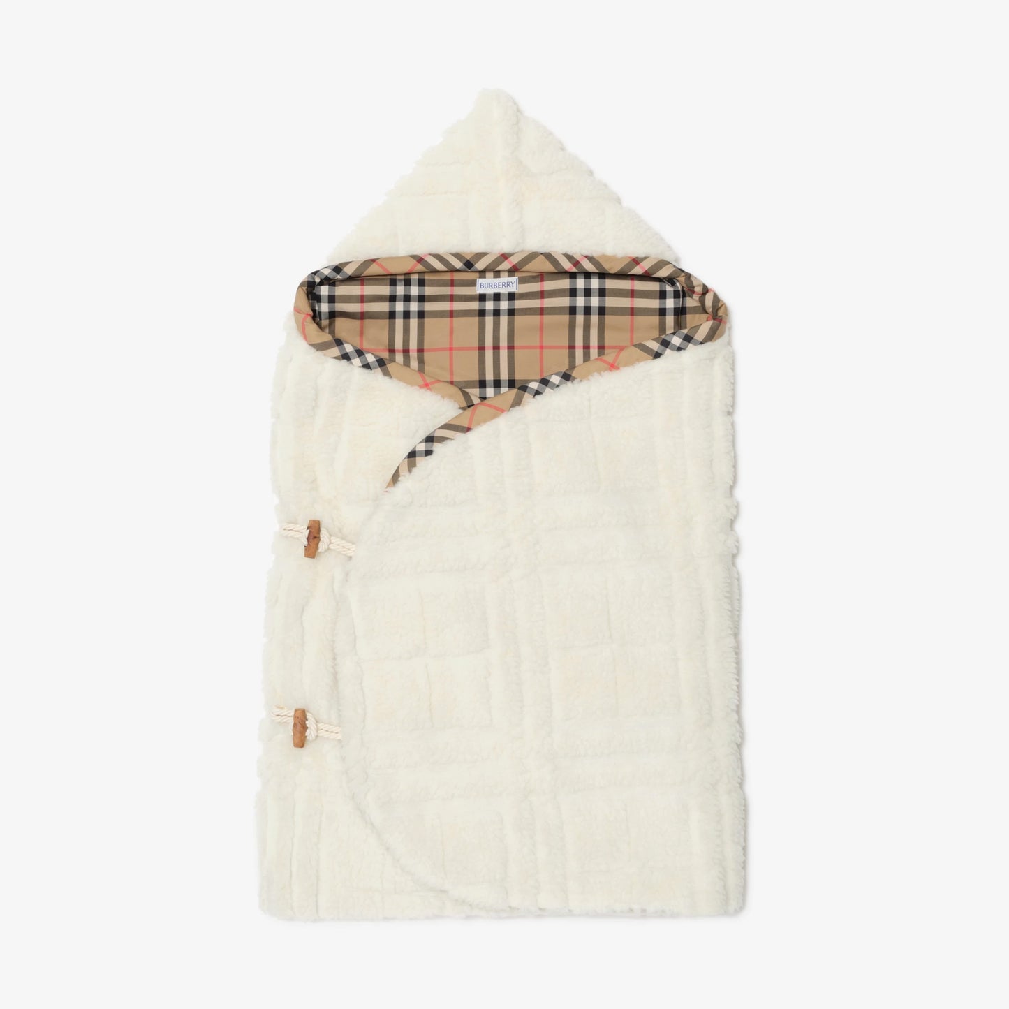 Check Fleece Baby Nest