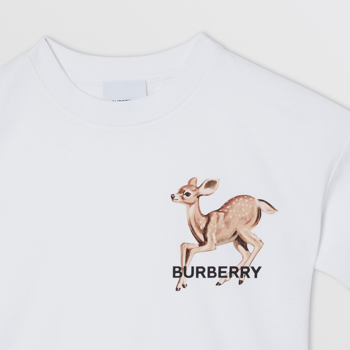 Burberry Deer Motif Cotton T-shirt
