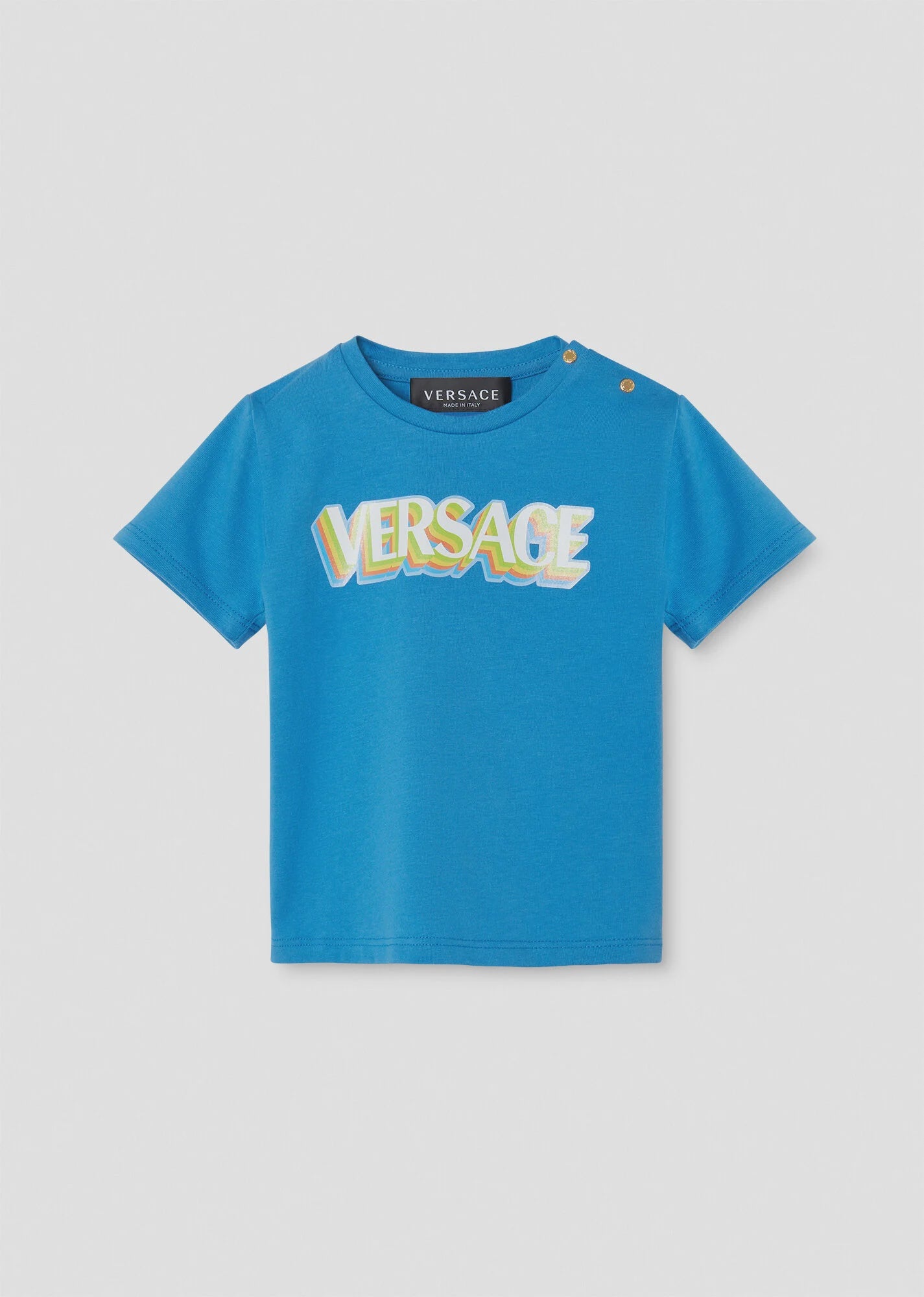 Versace Baby Boy Logo Blue Tshirt