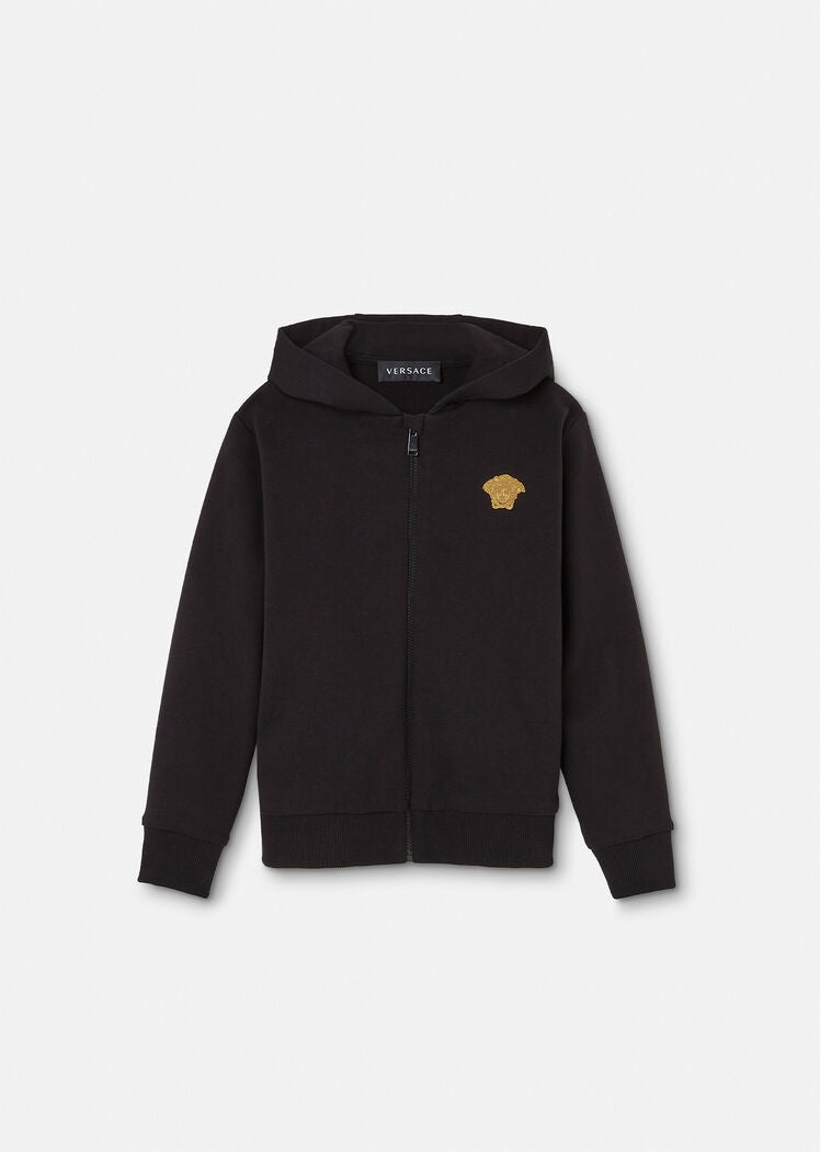 Versace Black Medusa Logo Hoodie