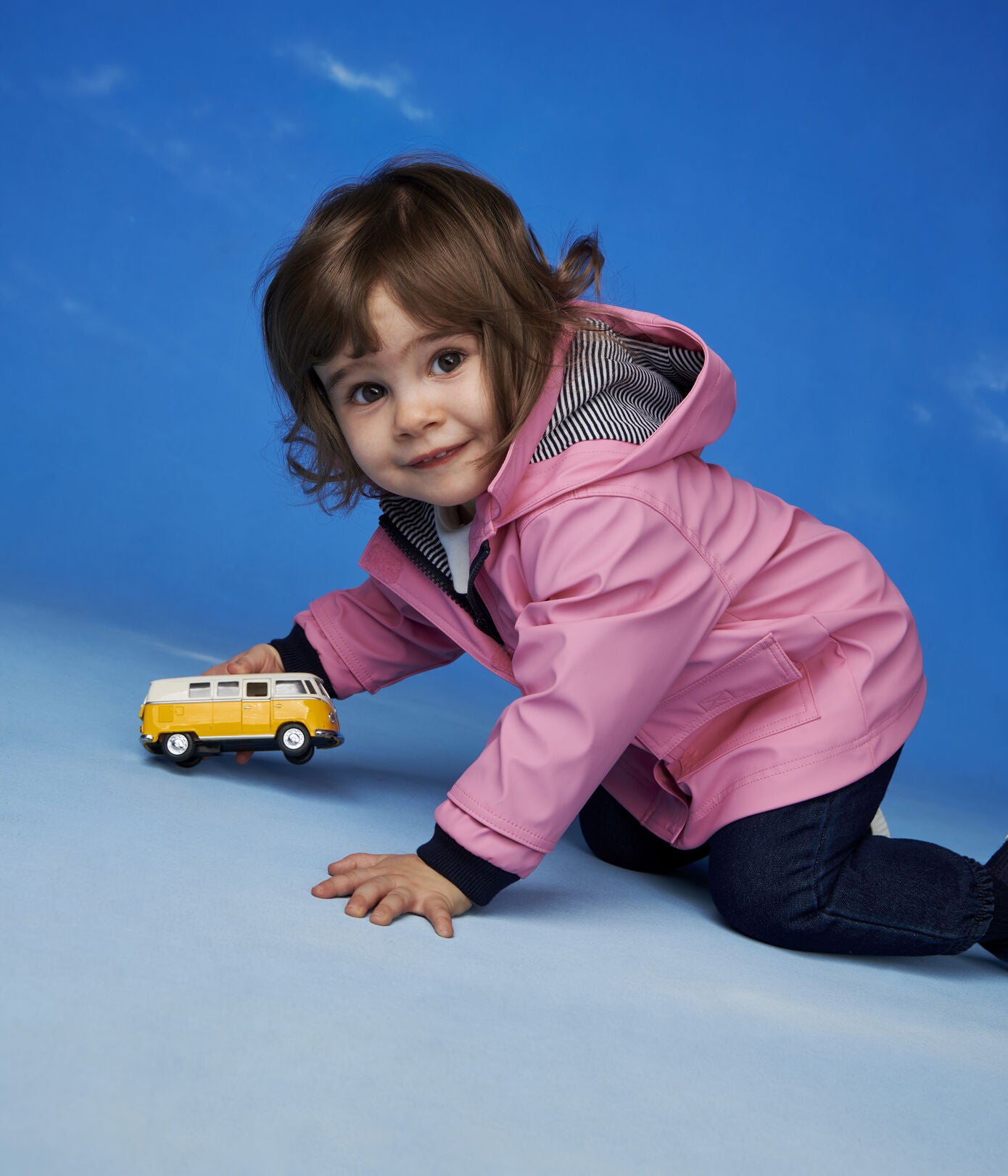Petit Bateau Baby Girl Pink Raincoat