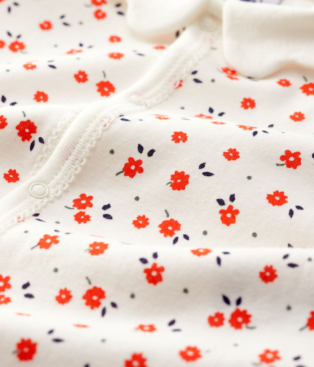 Petit Bateau Paris Footless Organic Cotton Babygrow
