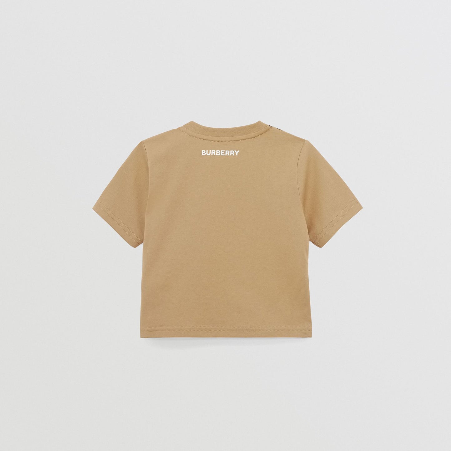 Burberry Baby Vintage Check Panel Cotton T-shirt