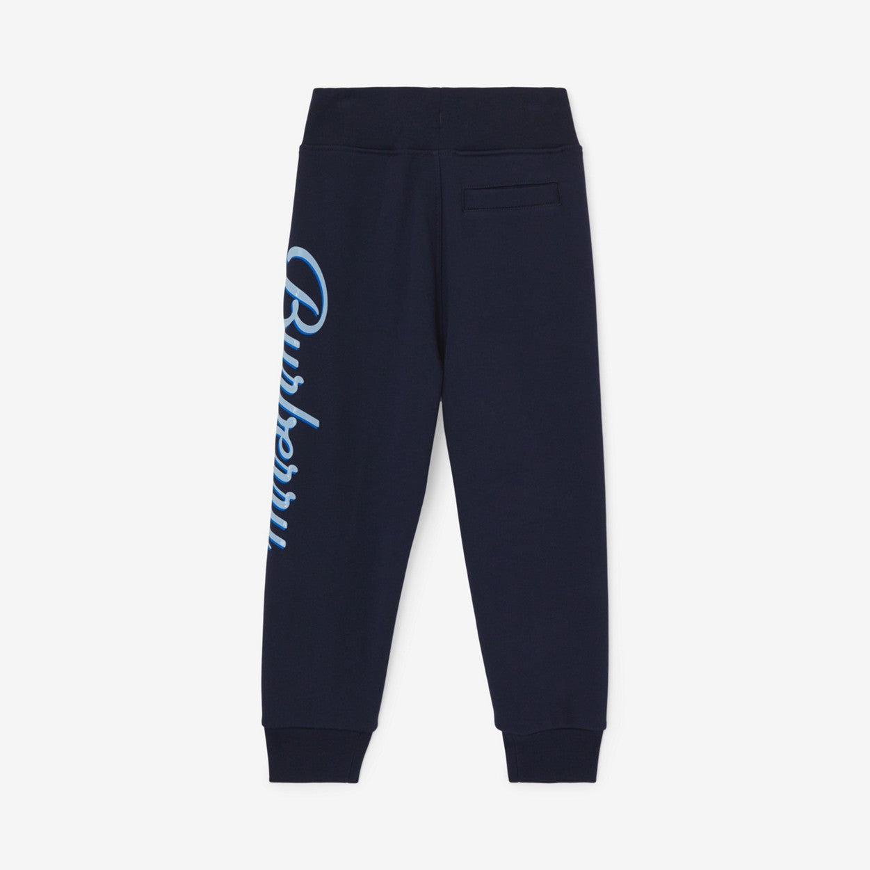 Burberry Logo Script Print Cotton Jogging Pants