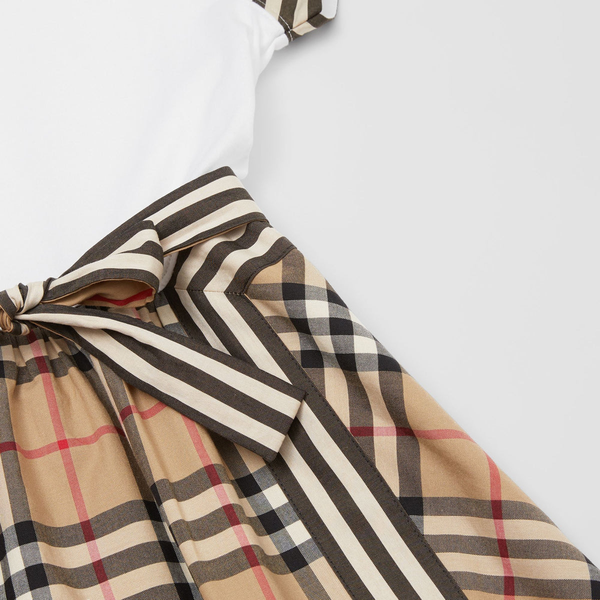 Burberry Vintage Check Detail Cotton Dress