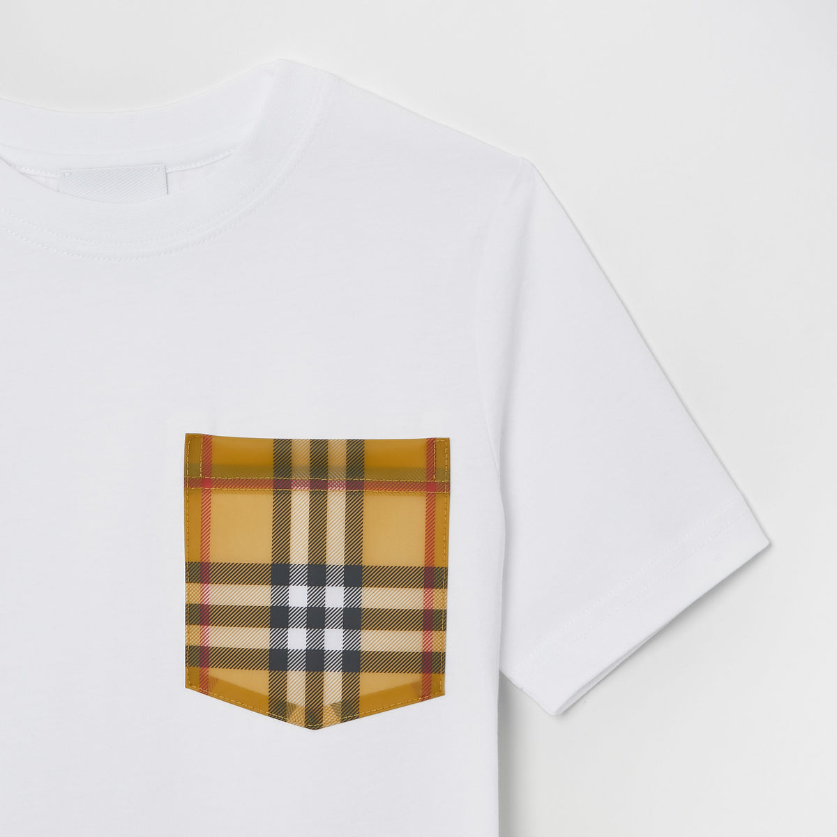 Burberry Vintage Check Pocket Cotton T-shirt