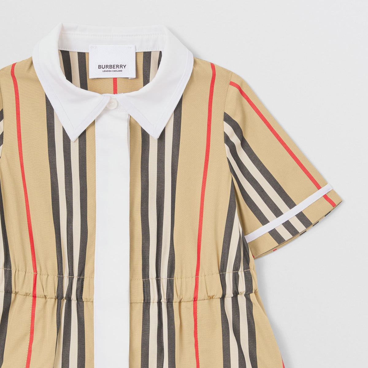 Burberry Baby Short Sleeved Icon Stripe Dress