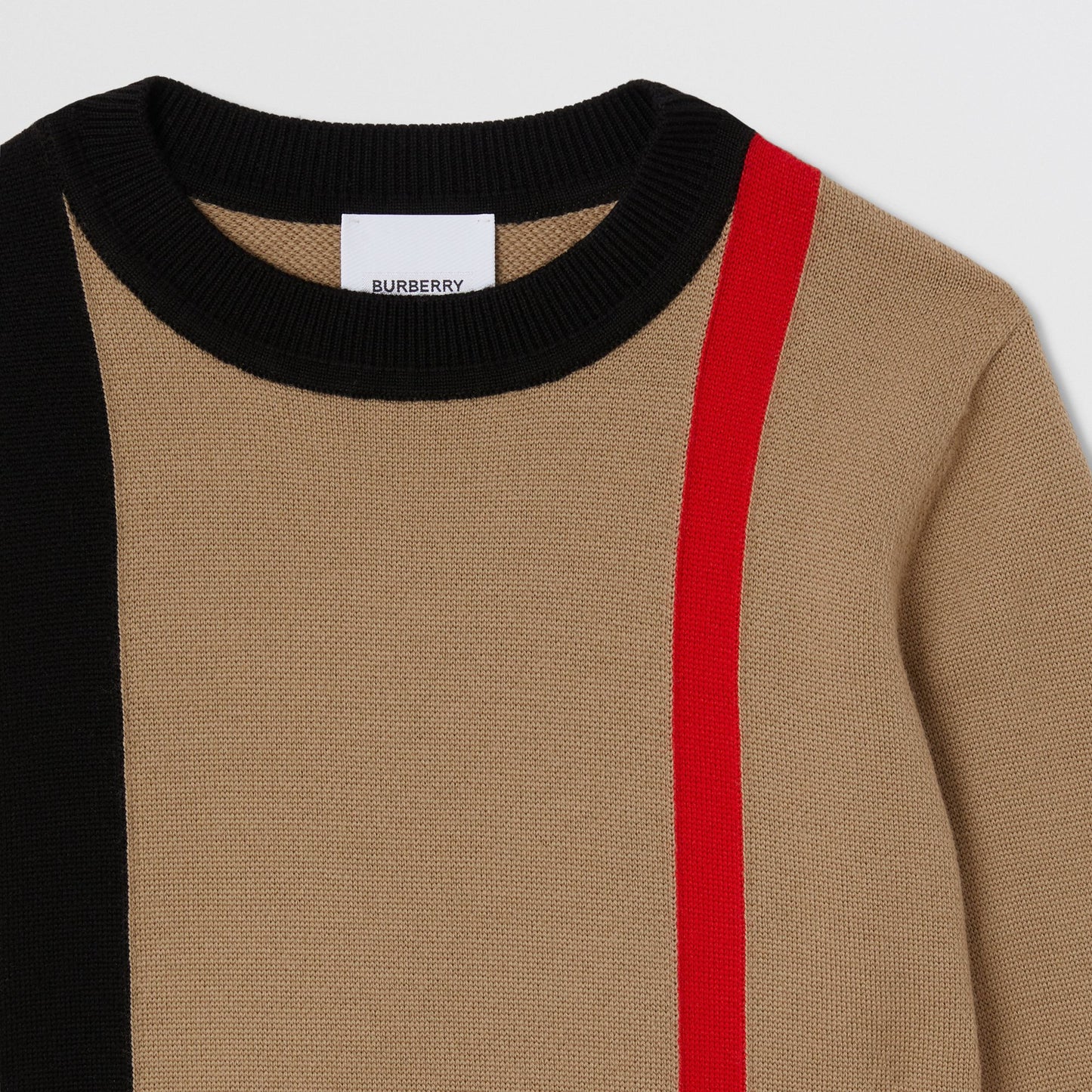 Burberry Striped Wool Intarsia Sweater