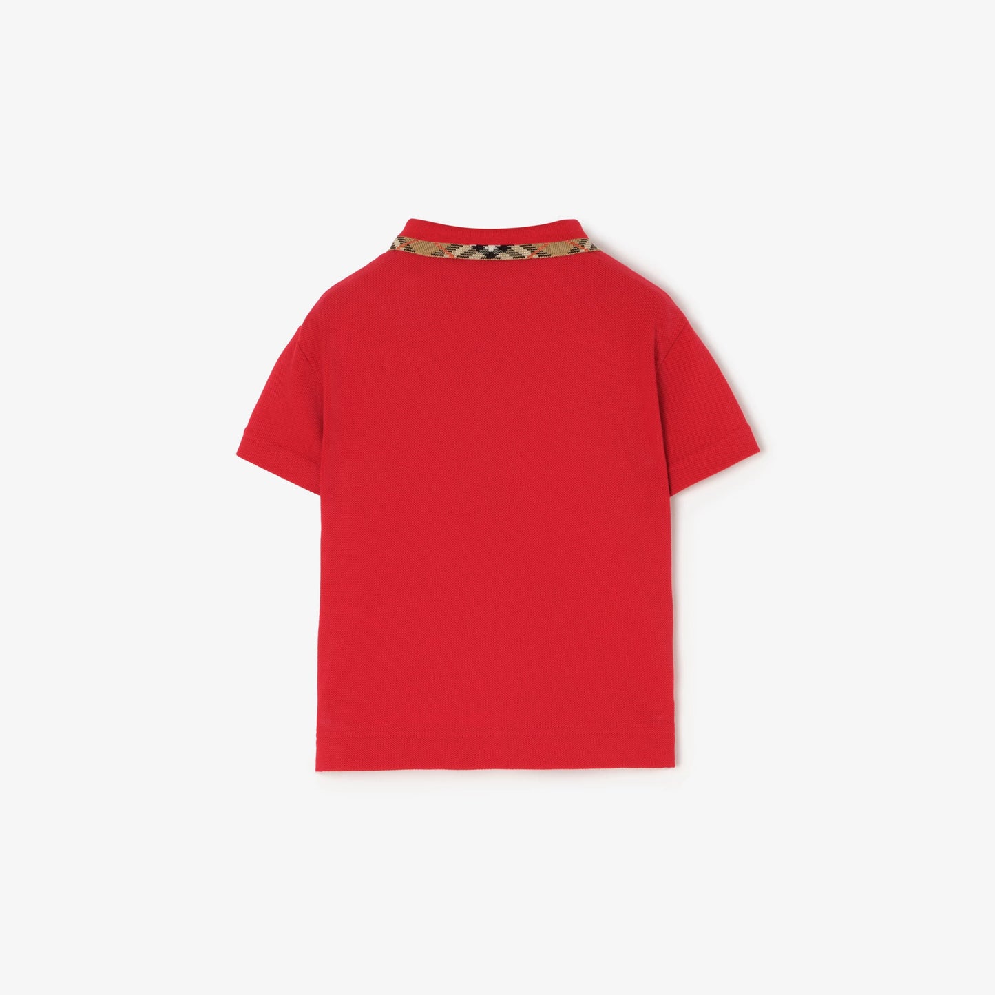 Check Collar Cotton Polo Shirt 8132234