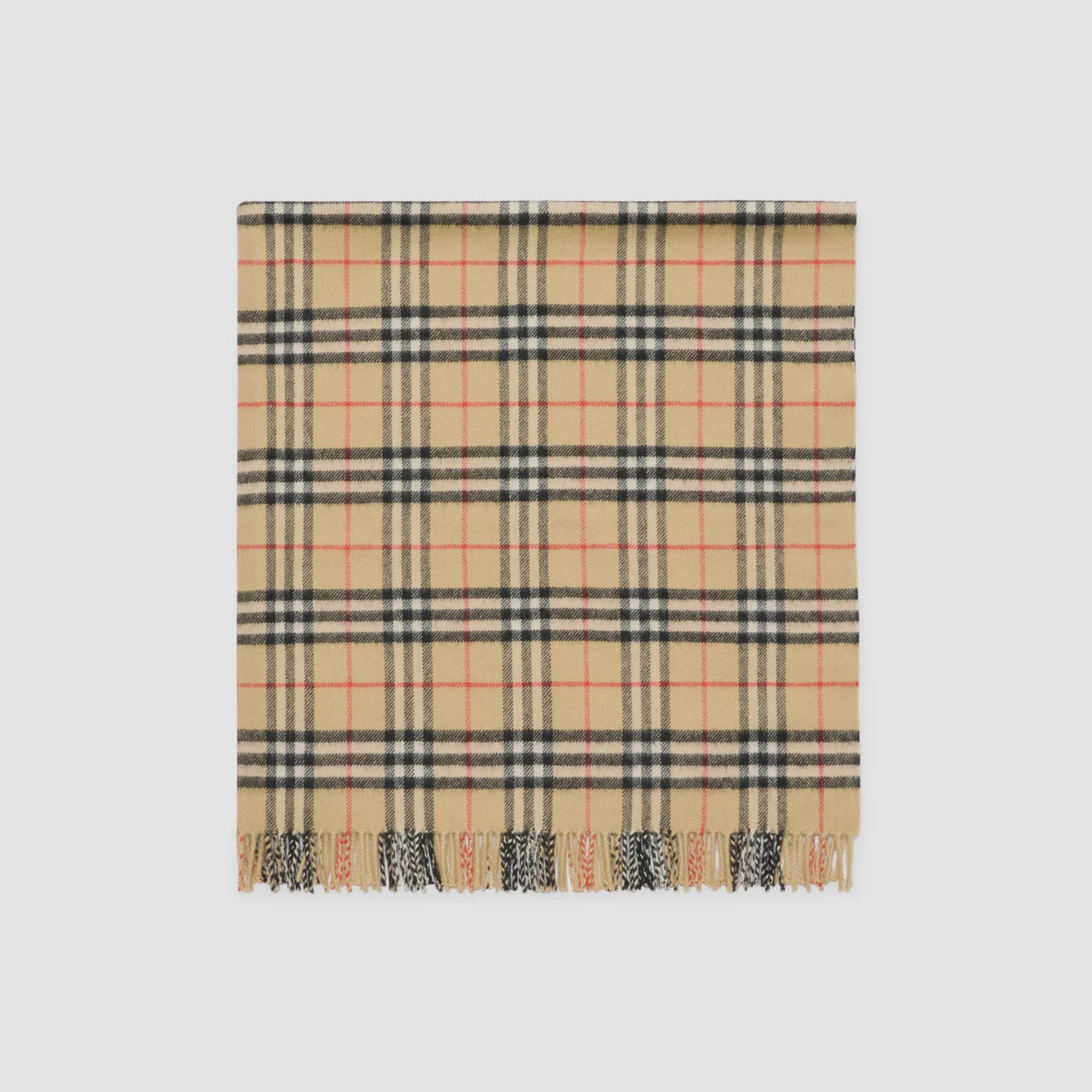 Check Wool Baby Blanket
