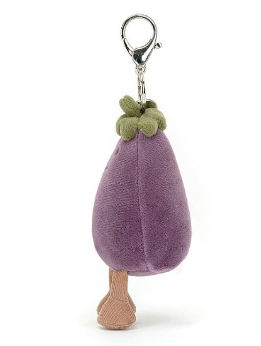 Vivacious Eggplant Bag Charm