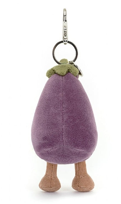 Vivacious Eggplant Bag Charm