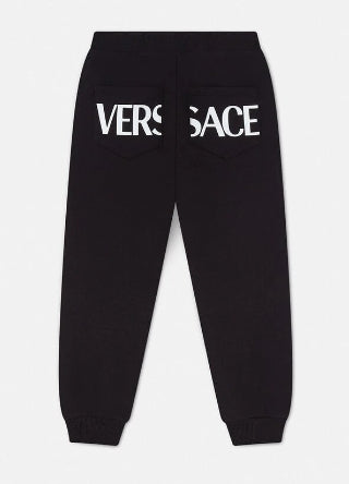Versace Black Greca Sweatpants