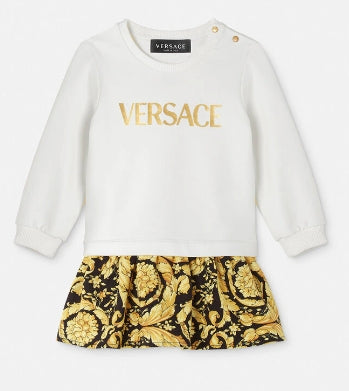 VERSACE DRESS FLEECE + LOGOI PRINT