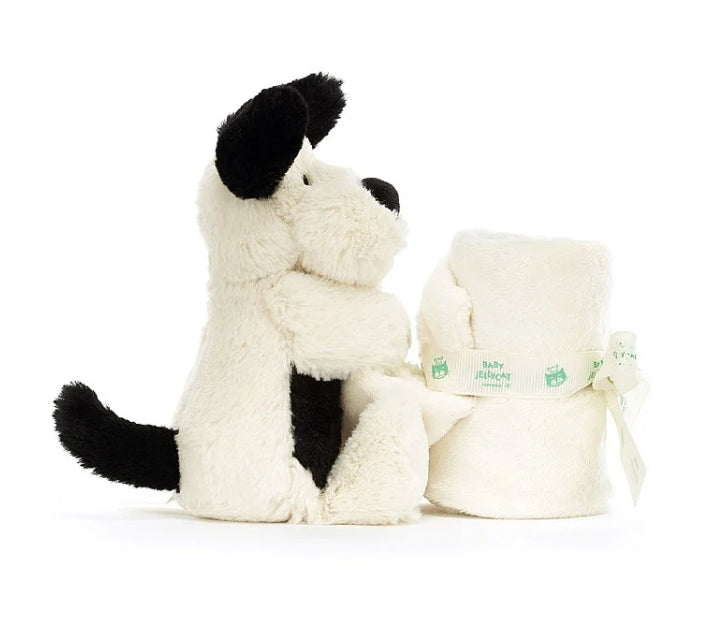 Bashful Black & Cream Puppy Soother1