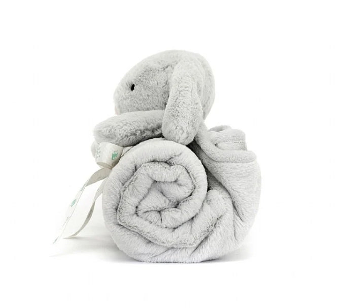 Bashful Grey Bunny Blankie