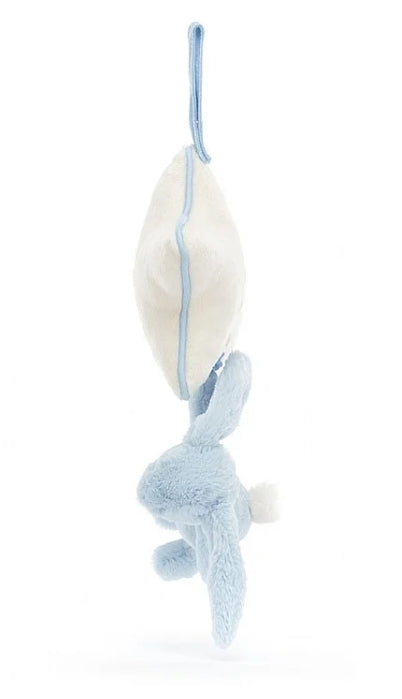 Bashful Blue Bunny Musical Pull