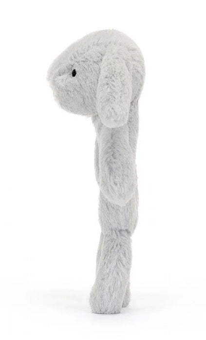 Bashful Grey Bunny Ring Rattle