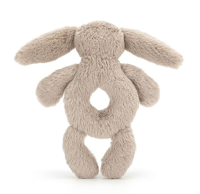 Bashful Beige Bunny Ring Rattle1