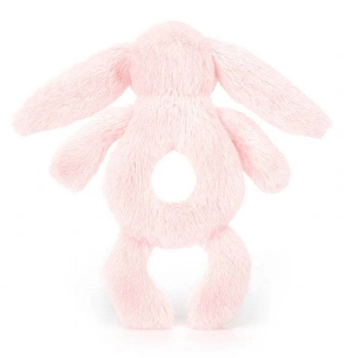 Bashful Pink Bunny Ring Rattle