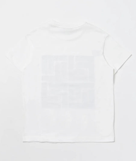 MINI ME SS TEE WITH MEGA LOGO FRONT PRINT