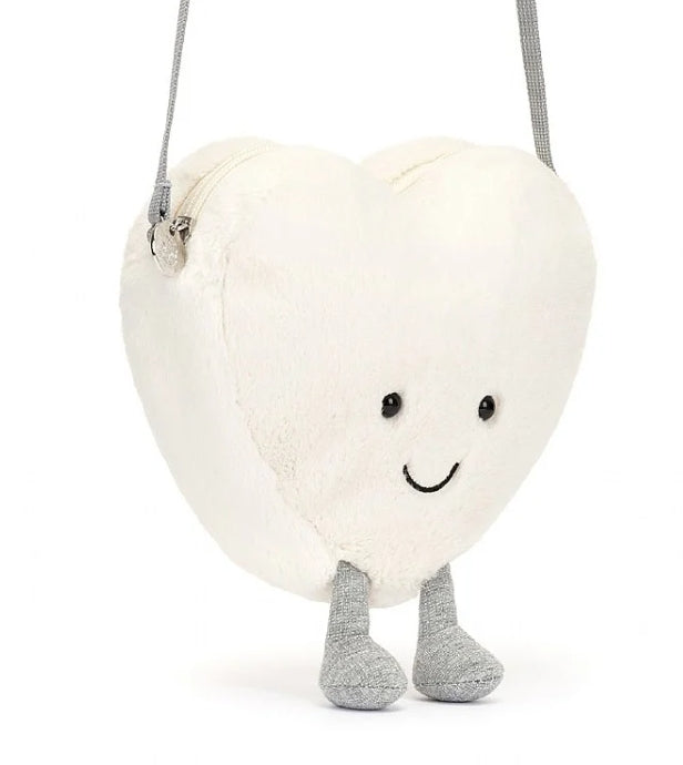 Amuseables Cream Heart Bag