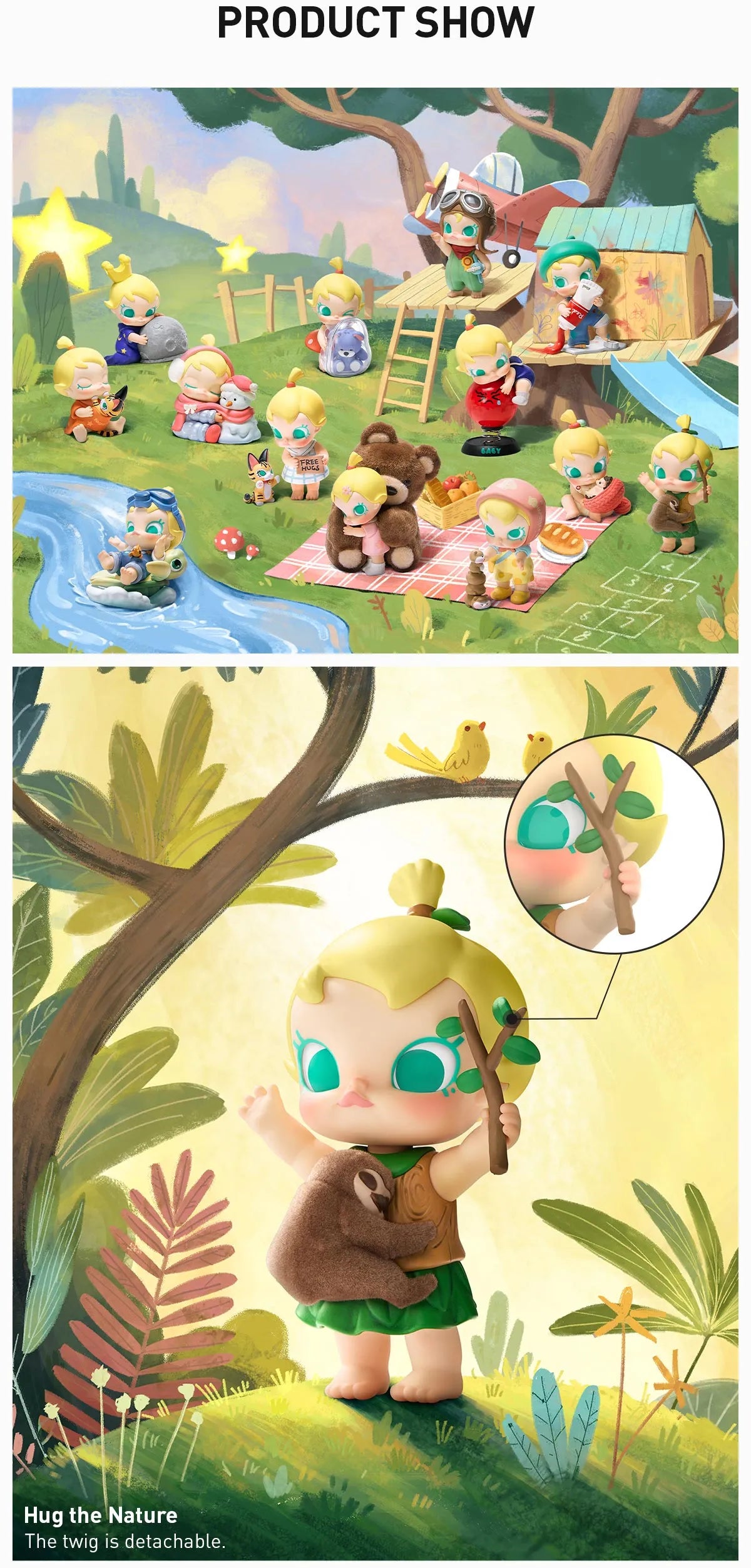 Popmart Baby Molly Huggable Discovery Series Figures Blind Box