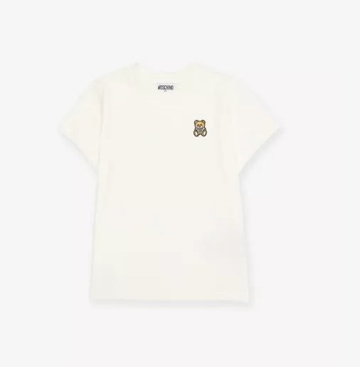 Moschino T-Shirt Mit Teddy-Print | Schwarz | DE Moschino T-Shirt Mit Teddy-Print | Schwarz | DE