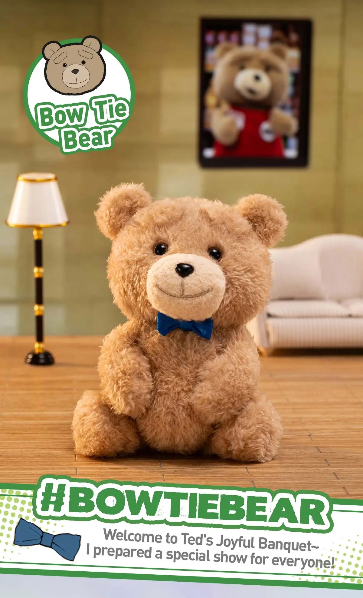 Ted2 Teddy BearAction Plush Pendant