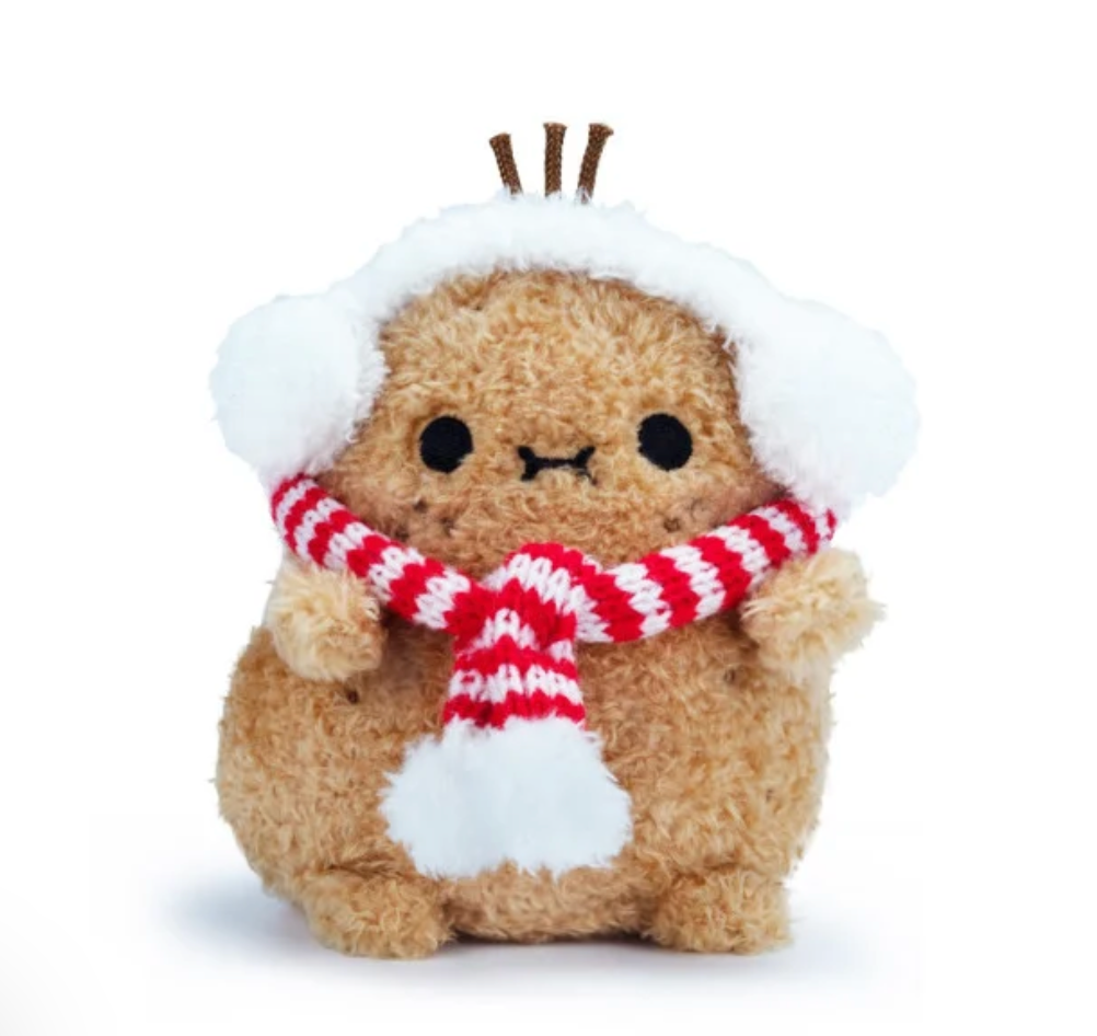 Mini sitting plush toy -Puffy-RedscarfRicespud