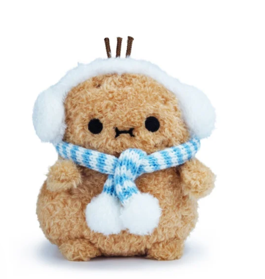 Mini sitting plush toy -Frosty-Bluescarf Ricespud