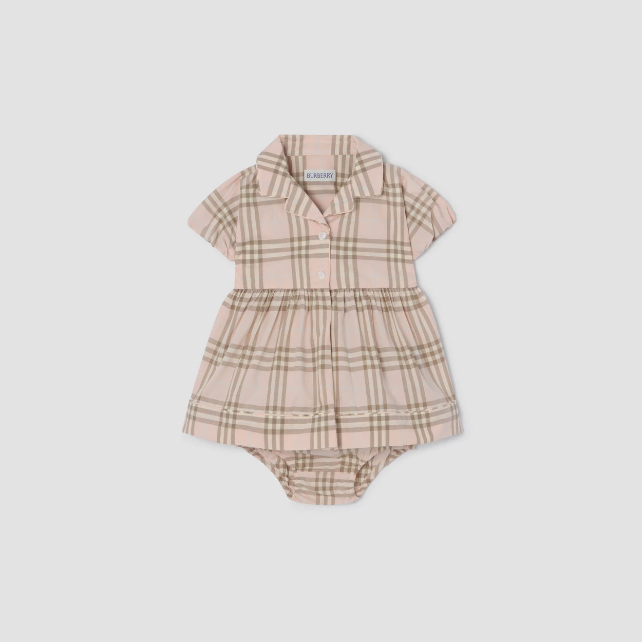 Check Cotton Dress with Bloomers 8126690