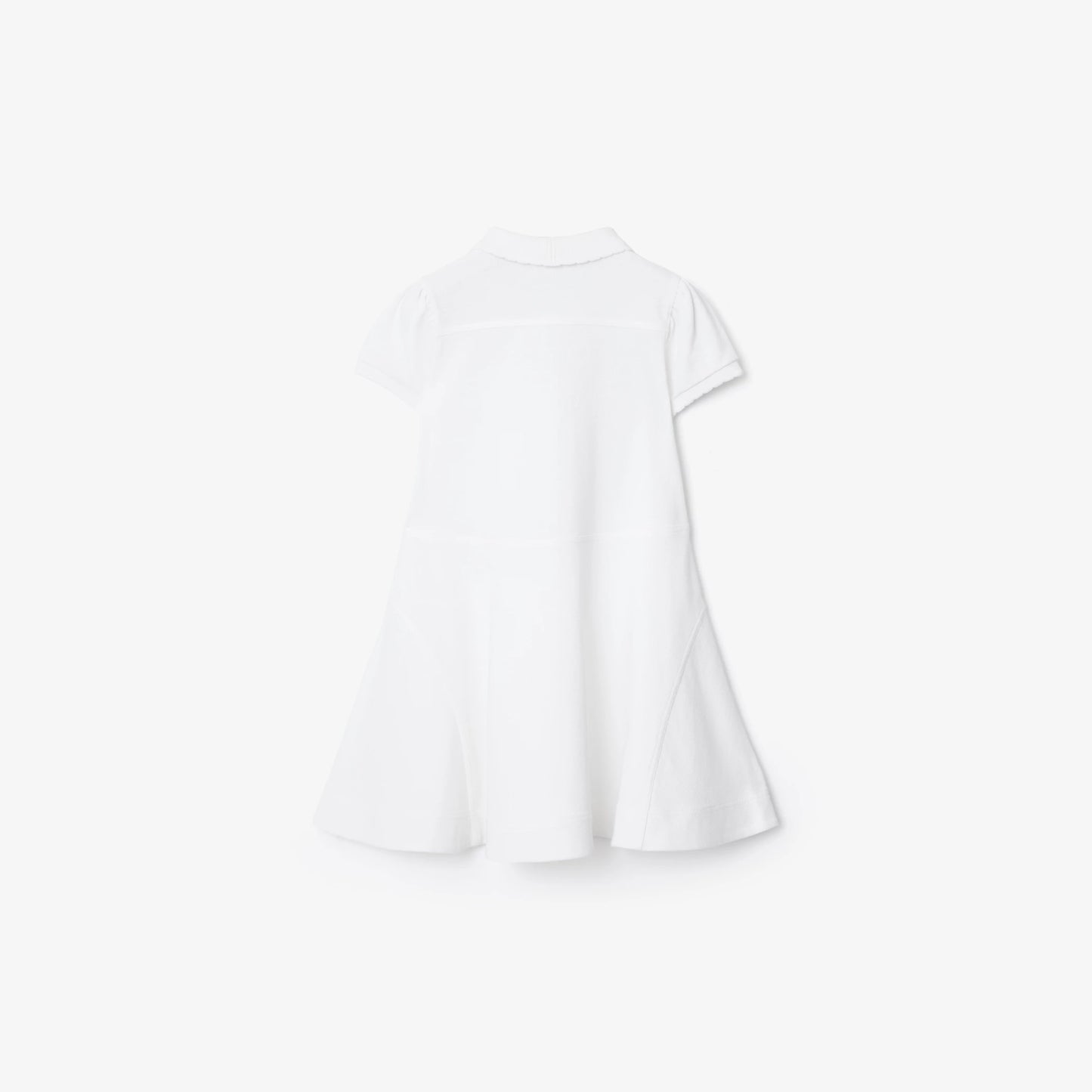 Cotton Polo Shirt Dress/White