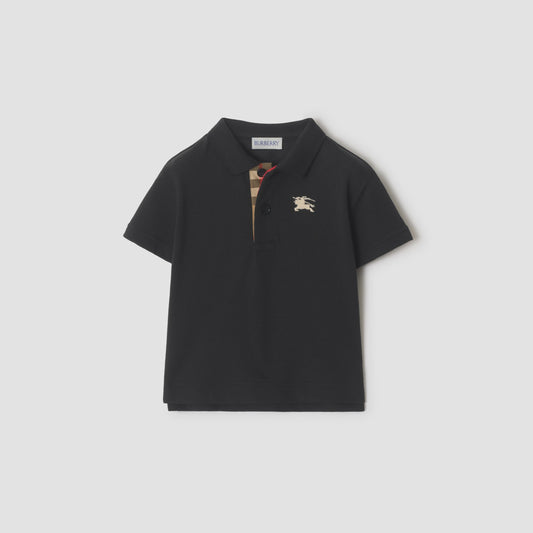 Cotton Piqué Polo Shirt/Black 8121361