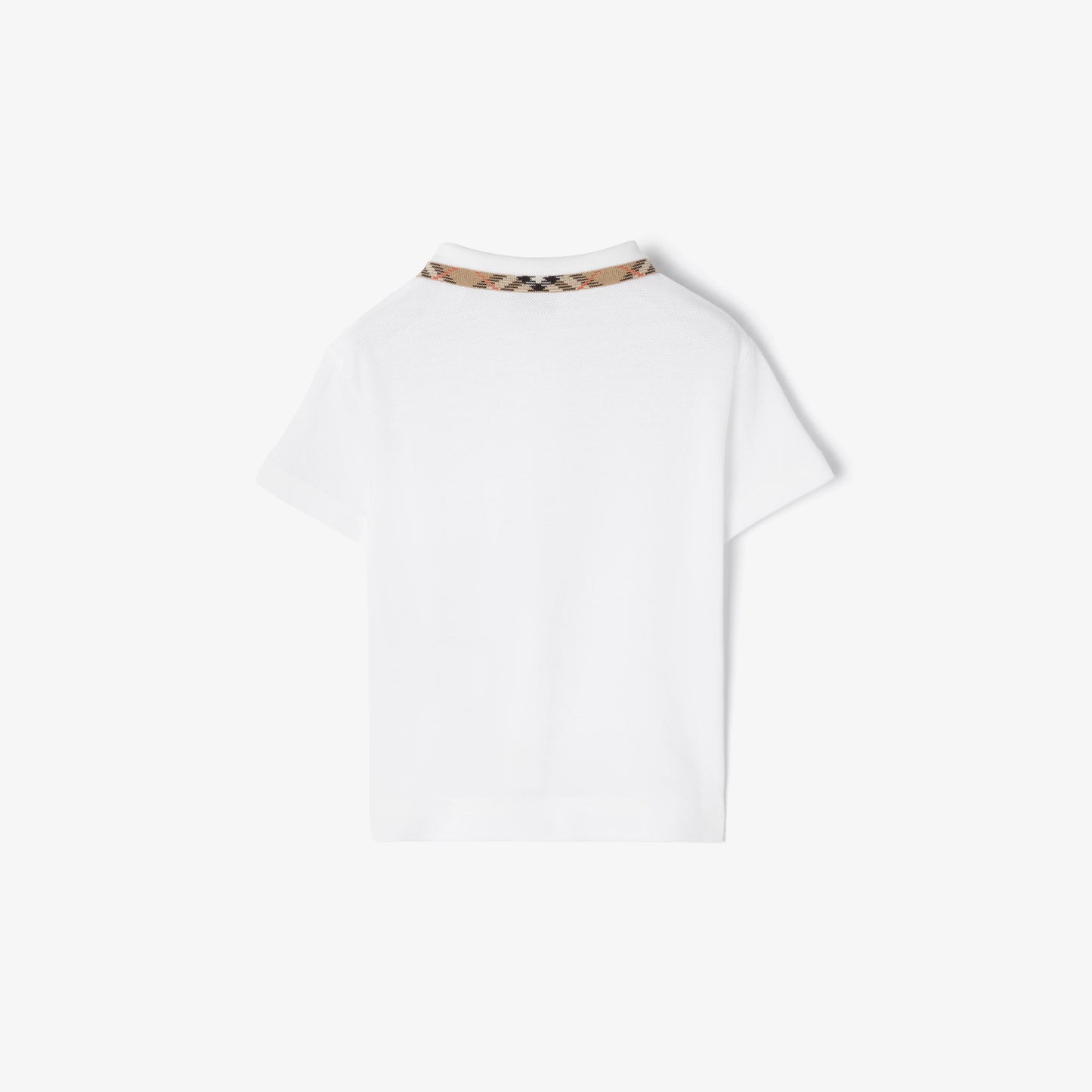 Check Collar Cotton Polo Shirt 8126808