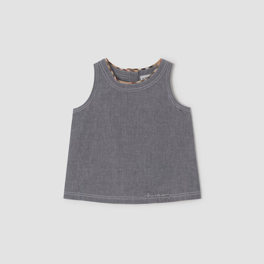 Cotton Chambray Top