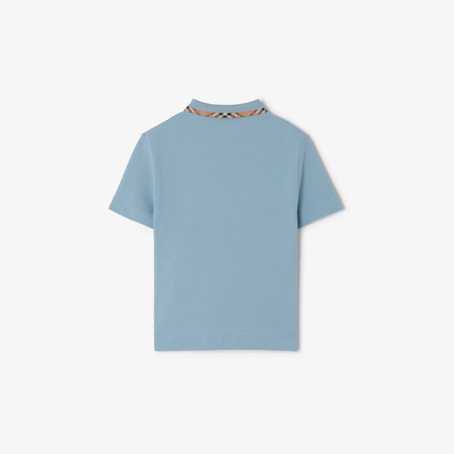 Cotton Pique Polo Shirt/Misty blue