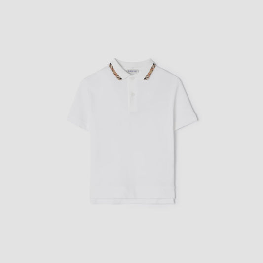 Cotton Pique Polo Shirt/White 8126318
