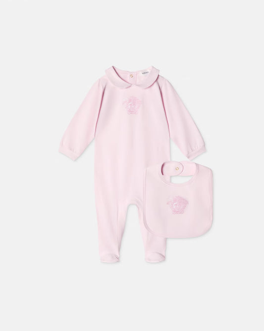 Baby Printed Stretch Cotton-Jersey Sleepsuit Set