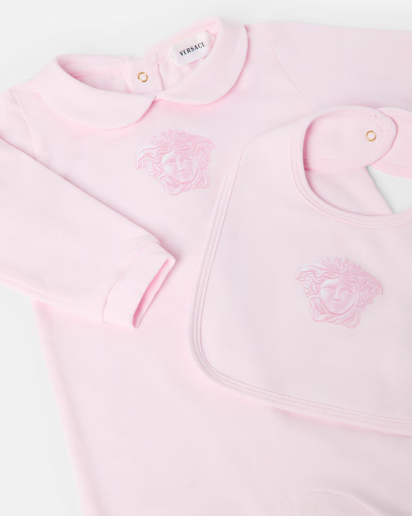 Baby Printed Stretch Cotton-Jersey Sleepsuit Set