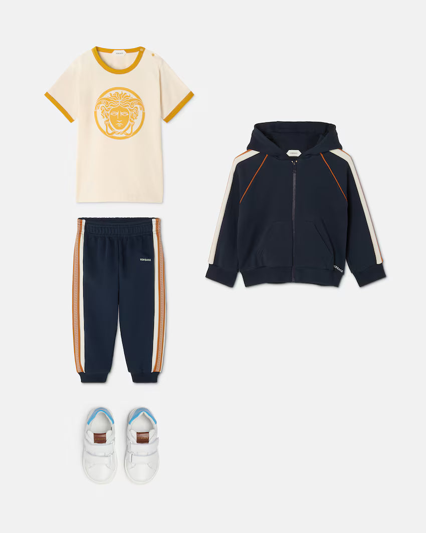 Baby Embroidered-Logo Cotton-Jersey Sweatpants