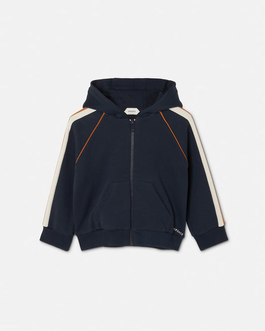Baby Embroidered-Logo Cotton-Jersey Zip Hoodie