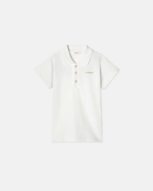 Baby Embroidered-Logo Cotton-Piqué Polo